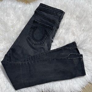 True Religion Halle High Rise super Skinny Black Jean. 26” waist 26” inseam.